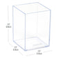Mind Reader Pen Cup, Accessory Holder, Desktop Organization, Office, Acrylic, 2.5"L x 2.5"W x 4"H, Clear