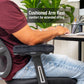 Mind Reader Air-Cloud Memory Foam Armrest Pads, Office & Gaming Chair Arm Rests, Elbow Support with Washable Cover, Black