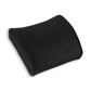 Mind Reader Lumbar Support Pillow with Air-Cloud Technology, Office Chair Back Cushion, Memory Foam, Black
