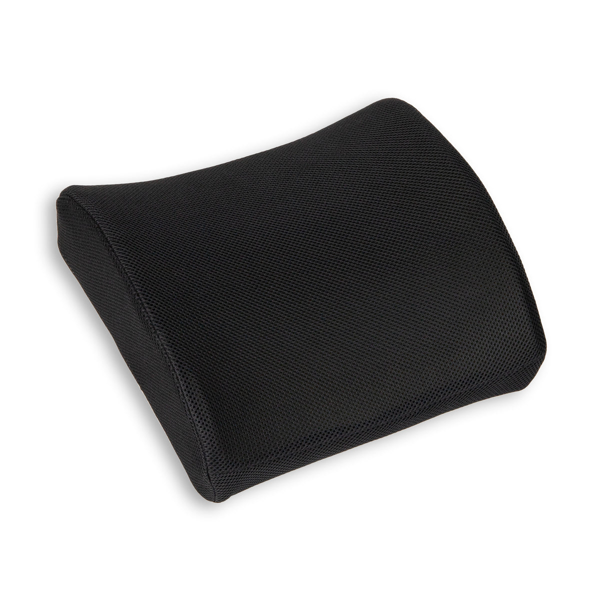 Mind Reader Lumbar Support Pillow with Air-Cloud Technology, Office Chair Back Cushion, Memory Foam, Black