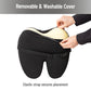 Mind Reader Lumbar Support Pillow with Air-Cloud Technology, Office Chair Back Cushion, Memory Foam, Black