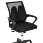 Mind Reader Lumbar Support Pillow with Air-Cloud Technology, Office Chair Back Cushion, Memory Foam, Black