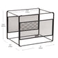 Mind Reader Hanging File Folder Organizer, Desktop Organizer, Storage, Office, Metal Mesh, 13"L x 9.75"W x 10.25"H