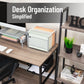 Mind Reader Hanging File Folder Organizer, Desktop Organizer, Storage, Office, Metal Mesh, 13"L x 9.75"W x 10.25"H