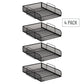 Mind Reader Stackable Paper Tray, Desktop Organizer, File Storage, Office, Metal Mesh, 10.5"L x13.5"W x11.25"H, 4 Pcs., Black