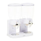 Mind Reader Double Cereal Dispenser for Countertop, 2 x 3.5L Airtight Containers, Rotating Dry Food Dispenser for Cereal, Rice, Candy, Coffee Beans, White