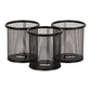 Mind Reader Metal Mesh Pen and Accessories Holders, Desktop Organizer for Office, Makeup, or Kitchen Use, Set of 3