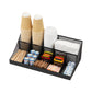 Mind Reader Countertop Organizer, 2-Tier Office Breakroom Supply Caddy, Metal Mesh, Black