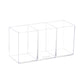 Mind Reader Pen and Accessories Holder, Desktop Organizer, Makeup Organizer, Office, Acrylic, 7"L x 2.5"W x 3.5"H, Clear