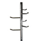 Mind Reader Freestanding Coat Rack, Multi-Hook Organizer for Office or Entryway, Metal, Silver