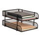 Mind Reader Stackable Paper Tray, Desktop Organizer, File Storage, Office, Metal Mesh, 10.5"L x 13.25"W x 7.5"H, 2 Pcs