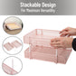 Mind Reader Stackable Paper Tray, Desktop Organizer, File Storage, Office, Metal Mesh, 10.5"L x 13.25"W x 7.5"H, 2 Pcs
