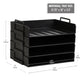 Mind Reader Stackable Paper Tray, Desktop Organizer, File Storage, Office, Plastic, 13.75"L x 10"W x 10.75"H, 4 Pcs.
