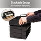 Mind Reader Stackable Paper Tray, Desktop Organizer, File Storage, Office, Plastic, 13.75"L x 10"W x 10.75"H, 4 Pcs.