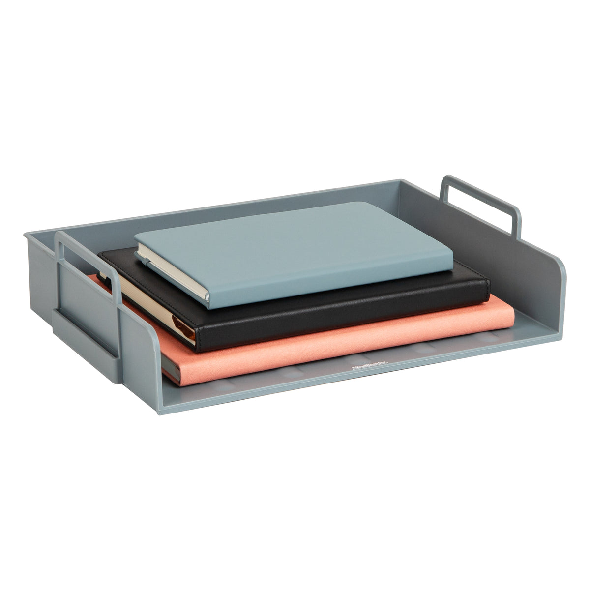 Mind Reader Stackable Paper Tray, Desktop Organizer, File Storage, Office, Plastic, 13.75"L x 10"W x 10.75"H, 4 Pcs.