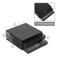 Mind Reader 2-Drawer Coffee Pod Organizer with Removable Dividers, 72 Pod Capacity, Monitor Stand Desktop Organizer, Metal Mesh, Black