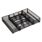 Mind Reader Expandable Mesh Desk Drawer Organizer, Adjustable from 9.25" to 17.125", Office Supply Storage Tray, Makeup Organizer, Black