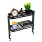 Mind Reader 2-Tier Desk Organizer with Clamp, Accessory Shelf for Office or Gaming, Office, Metal, Black