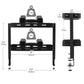 Mind Reader 2-Tier Desk Organizer with Clamp, Accessory Shelf for Office or Gaming, Office, Metal, Black