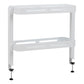 Mind Reader 2-Tier Desk Organizer with Clamp, Accessory Shelf for Office or Gaming, Office, Metal, White