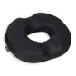 Mind Reader Air-Cloud Gel Donut Pillow, Ergonomic Memory Foam Seat Cushion with Cooling Core, Tailbone, Hemorrhoid, Pregnancy Relief, Black