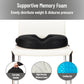 Mind Reader Air-Cloud Gel Donut Pillow, Ergonomic Memory Foam Seat Cushion with Cooling Core, Tailbone, Hemorrhoid, Pregnancy Relief, Black
