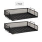 Mind Reader Stackable Paper Tray, Desktop Organizer, File Storage, Office, Metal Mesh, 14"L x 9.75"W x 11.25"H, 4 Pcs.