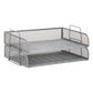 Mind Reader Stackable Paper Tray, Desktop Organizer, File Storage, Office, Metal Mesh, 14"L x 9.75"W x 11.25"H, 4 Pcs.