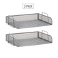 Mind Reader Stackable Paper Tray, Desktop Organizer, File Storage, Office, Metal Mesh, 14"L x 9.75"W x 11.25"H, 4 Pcs.