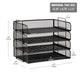 Mind Reader Stackable Paper Tray, Desktop Organizer, File Storage, Office, Metal Mesh, 13.25"L x 9.75"W x 11.25"H, 4 Pcs.
