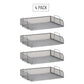 Mind Reader Stackable Paper Tray, Desktop Organizer, File Storage, Office, Metal Mesh, 13.25"L x 9.75"W x 11.25"H, 4 Pcs.