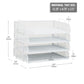 Mind Reader Stackable Paper Tray, Desktop Organizer, File Storage, Office, Metal Mesh, 13.25"L x 9.75"W x 11.25"H, 4 Pcs.