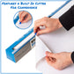Mind Reader Adhesive Dry Erase Whiteboard Roll, 2 Dry Erase Markers, Planner, Office, 24 inches wide x 10 feet long, White