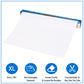 Mind Reader Adhesive Dry Erase Whiteboard Roll, 2 Dry Erase Markers, Planner, Office, 24 inches wide x 10 feet long, White