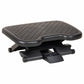 Mind Reader Adjustable Foot Rest with Elastomer Pad for Comfort and Support, Ergonomic Foot Platform, Height Adjustable, Black