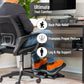 Mind Reader Adjustable Foot Rest with Elastomer Pad for Comfort and Support, Ergonomic Foot Platform, Height Adjustable, Black
