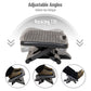 Mind Reader Adjustable Foot Rest with Elastomer Pad for Comfort and Support, Ergonomic Foot Platform, Height Adjustable, Black