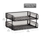 Mind Reader 2-Tier Stackable Paper Tray, Desktop Organizer for Letter-Size Documents, Office File Storage, Metal Mesh, Set of 2