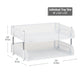 Mind Reader 2-Tier Stackable Paper Tray, Desktop Organizer for Letter-Size Documents, Office File Storage, Metal Mesh, Set of 2