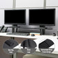 Mind Reader Extendable Monitor Stand, Adjustable Desktop Riser for Dual Monitors, Printers, Laptops, TV, 31.5–40 Inch Width, 88 lb Capacity, Metal and MDF Wood, Black