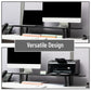 Mind Reader Extendable Monitor Stand, Adjustable Desktop Riser for Dual Monitors, Printers, Laptops, TV, 31.5–40 Inch Width, 88 lb Capacity, Metal and MDF Wood, Black
