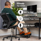 Mind Reader Foot Rest, Under Desk at Work, Ergonomic, Height Adjustable, Office, Metal, 15"L x 14.25"W x 14.5"H, Black