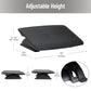 Mind Reader Foot Rest, Under Desk at Work, Ergonomic, Height Adjustable, Office, Plastic, 17.5"L x 13.5"W x 3.5"H, Black