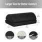 Mind Reader Air-Cloud Memory Foam Under Desk Footrest, Ergonomic Support for Back, Hip, Legs, Knees & Feet, Adjustable Height, Memory Foam, Black