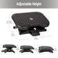 Mind Reader Foot Rest, Under Desk at Work, Ergonomic, Height Adjustable, Office, Plastic, 17"L x 13"W x 6.25"H