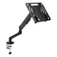 Mind Reader Gas Spring Laptop Desk Mount, Fits 11.6–17.3" Laptops or Monitors, 180° Rotate, 13.2 lb Capacity, Single Arm with Integrated Cable Management, Adjustable Tilt/Swivel, Black