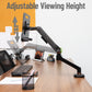 Mind Reader Gas Spring Laptop Desk Mount, Fits 11.6–17.3" Laptops or Monitors, 180° Rotate, 13.2 lb Capacity, Single Arm with Integrated Cable Management, Adjustable Tilt/Swivel, Black
