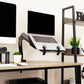 Mind Reader Gas Spring Laptop Desk Mount, Fits 11.6–17.3" Laptops or Monitors, 180° Rotate, 13.2 lb Capacity, Single Arm with Integrated Cable Management, Adjustable Tilt/Swivel, Black