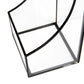 Mind Reader Terrarium Bookends, Decorative Book Holders with Storage, Modern Organizer for Desk or Shelf, Glass, Metal, Set of 2