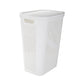 Mind Reader 60L Slim Laundry Hamper, Clothes Basket, Lid, Ventilated, Plastic, 17.25"L x 13.75"W x 23.5"H